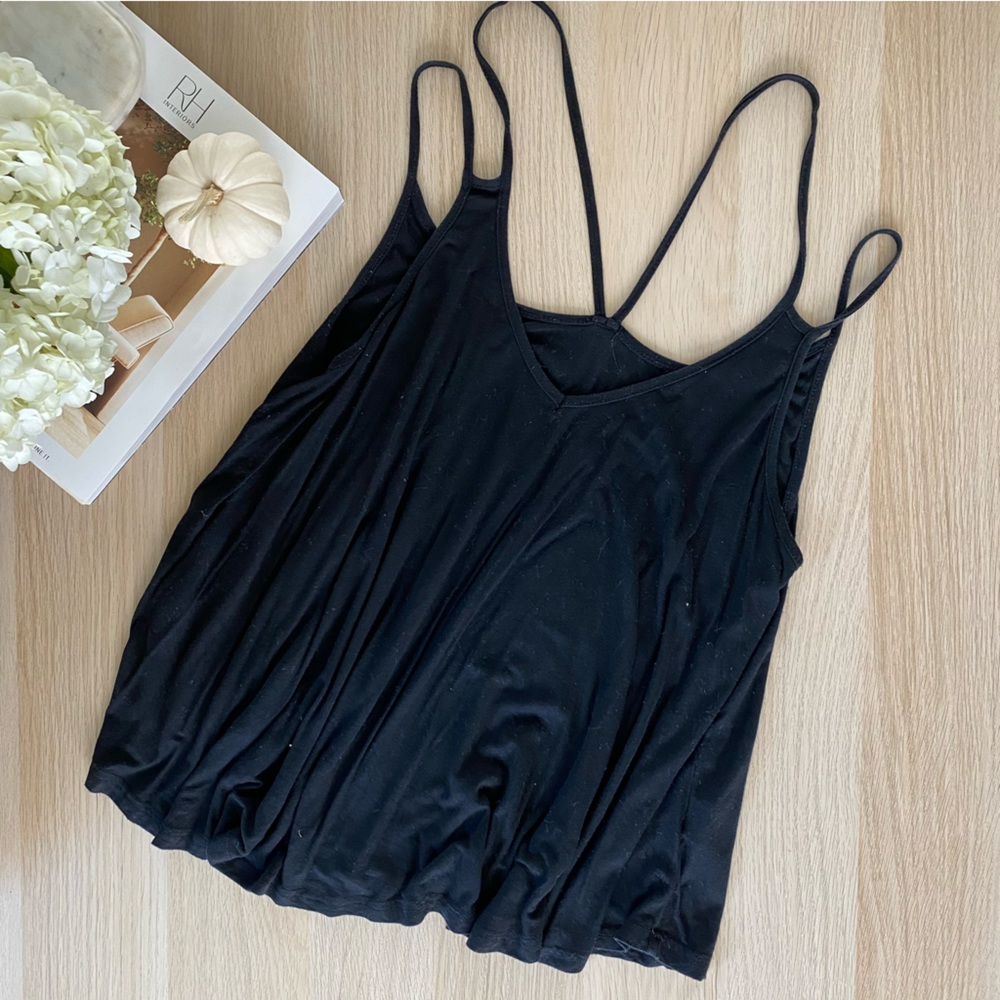 Black tank top